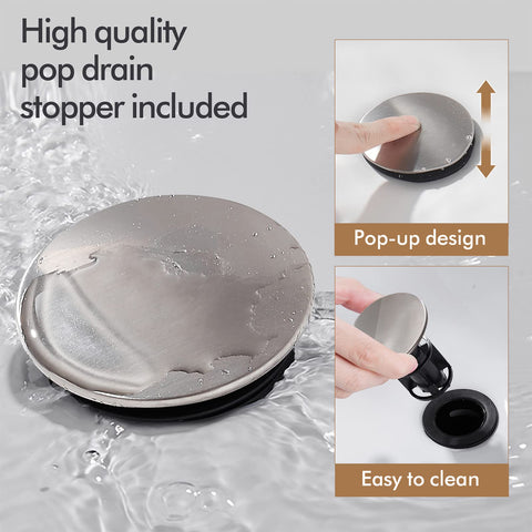 FRANSITON faucet includes supply lines for quick installation