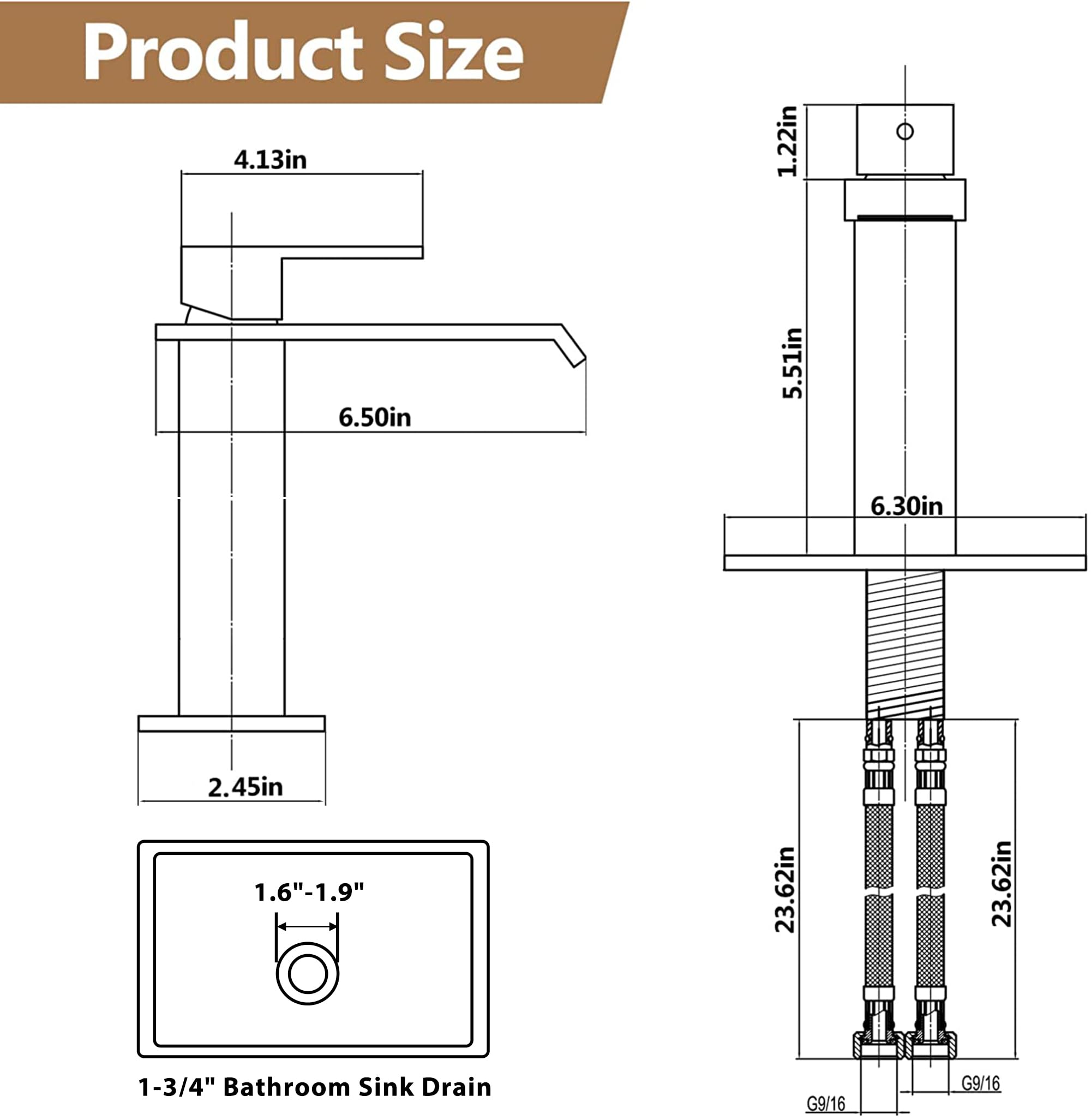 Fransiton durable stainless steel body ensures long-lasting bathroom performance.