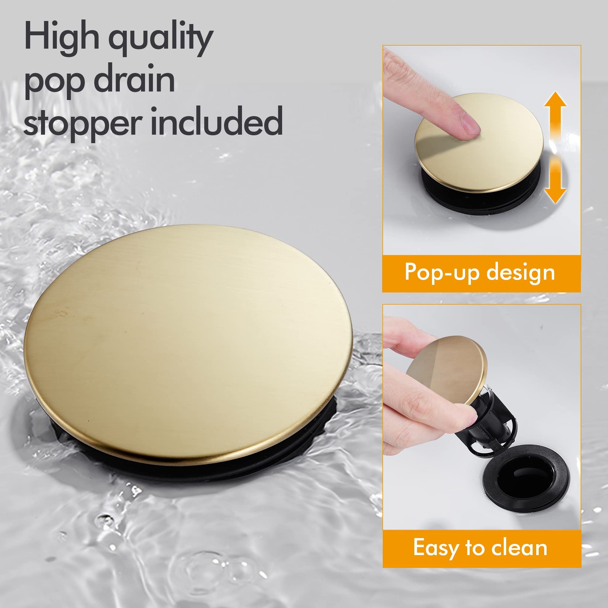 Fransiton easy-install bathroom faucet shown, designed for quick at-home installation