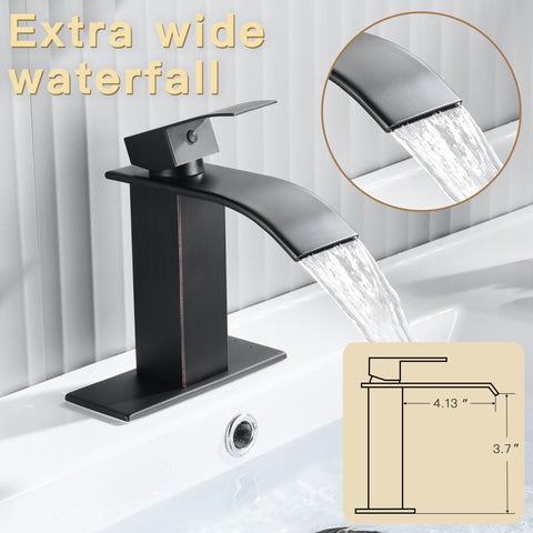 Fransiton oil rubbed bronze faucet with drip-free ceramic valve for efficient use