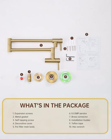 Fransiton brass connector ensures easy US/CA installation