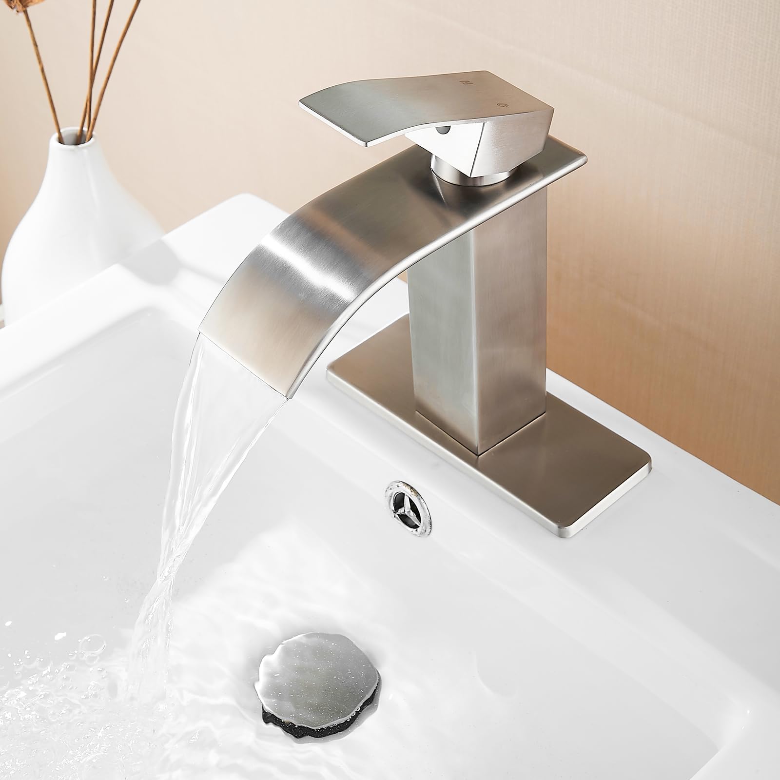 Fransiton versatile faucet suitable for vanity, laundry, and rental baths.