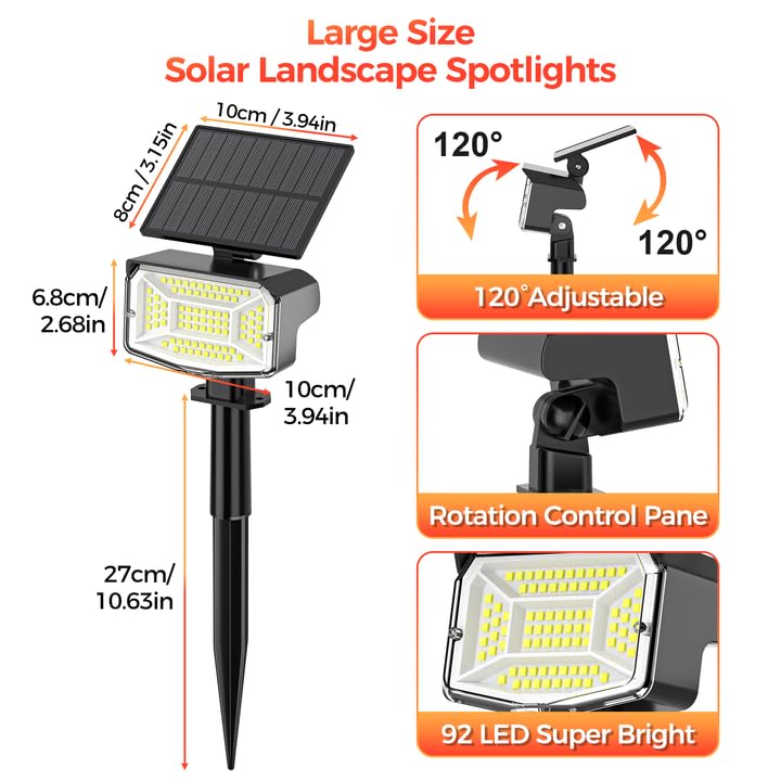 Fratink adjustable solar spots for versatile installation.