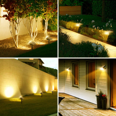 Fratink solar spotlight shows 90-degree adjustability for precise landscape lighting.
