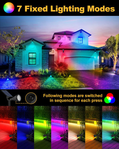 Fratink solar spot lights adjustable panel for flexible orientation