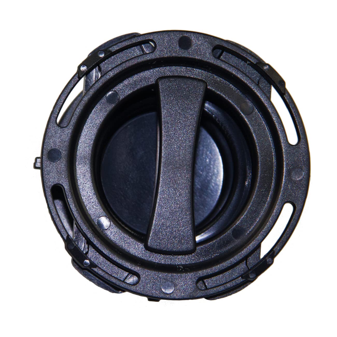 Close-up view of the FRECCU black stopper ready for installation