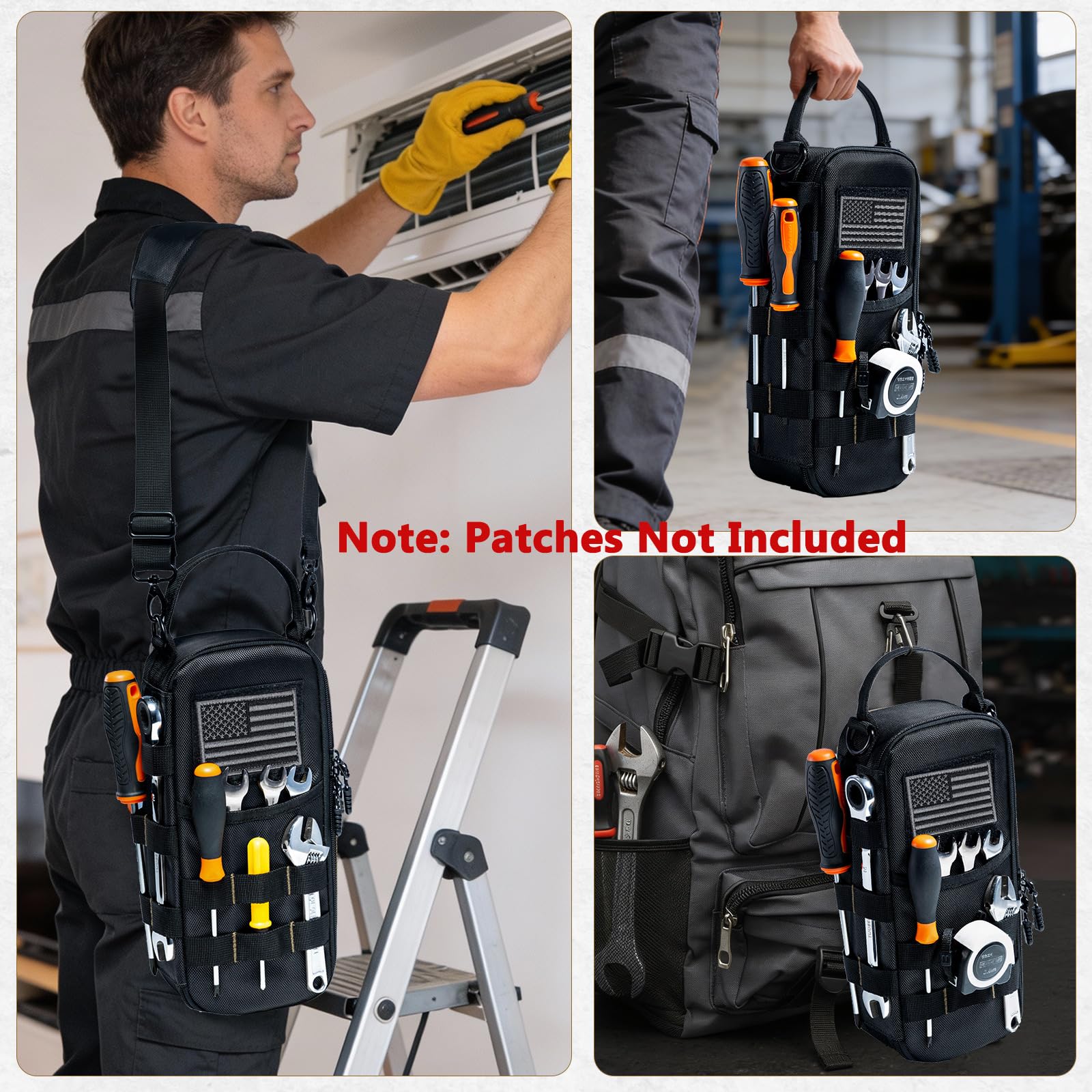 FRECOLSH adjustable shoulder strap and sturdy buckle for easy carrying.