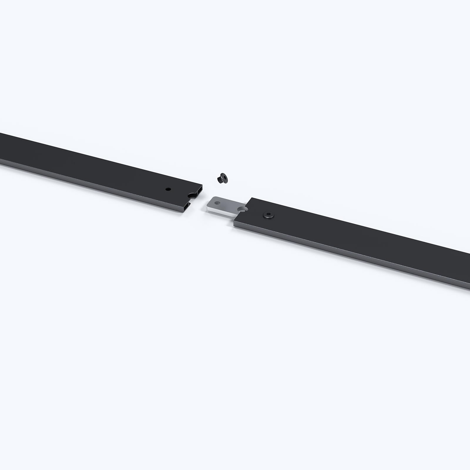 FREDBECK aluminum sliding barn door track connector for stable operation and alignment.