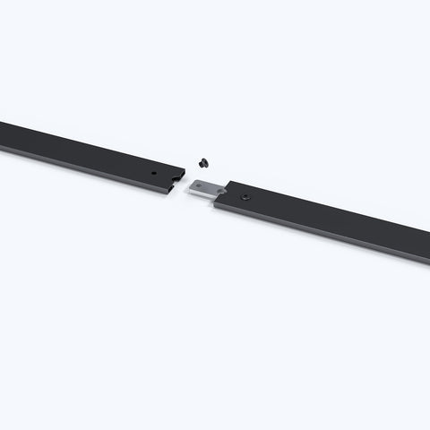 FREDBECK aluminum sliding barn door track connector for stable operation and alignment.
