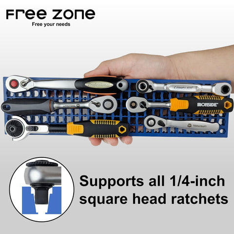 FREE ZONE patented hole design helps prevent loss during transport.