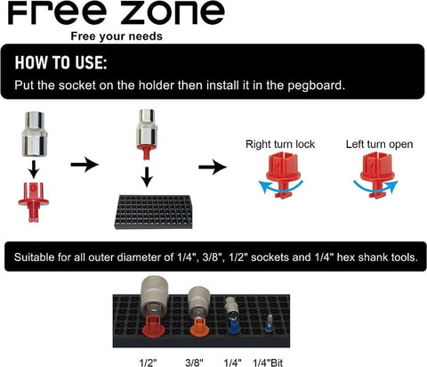 FREE ZONE easy-access quick bit changes enhance power drill workflow.