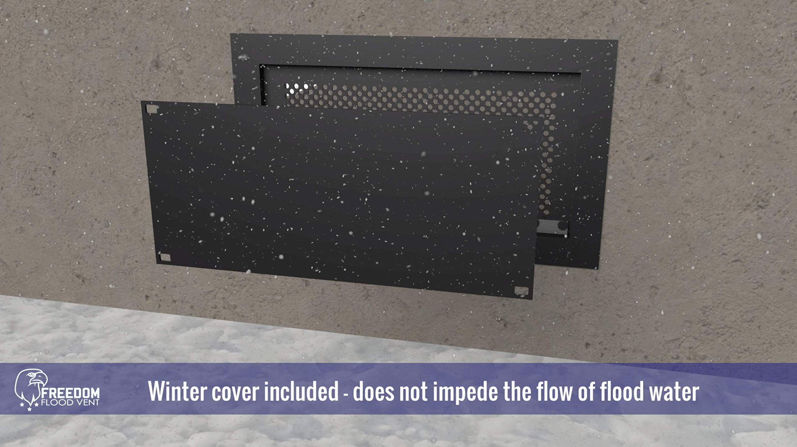 FEMA compliant Freedom Flood Vent suitable for NFIP-aligned flood protection.