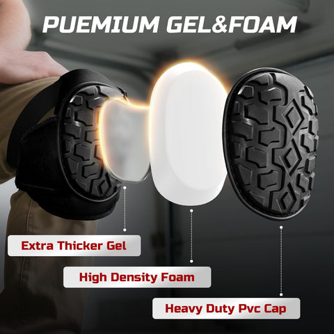 FREEKYROCK heavy-duty knee cap reduces knee pressure for all-day comfort