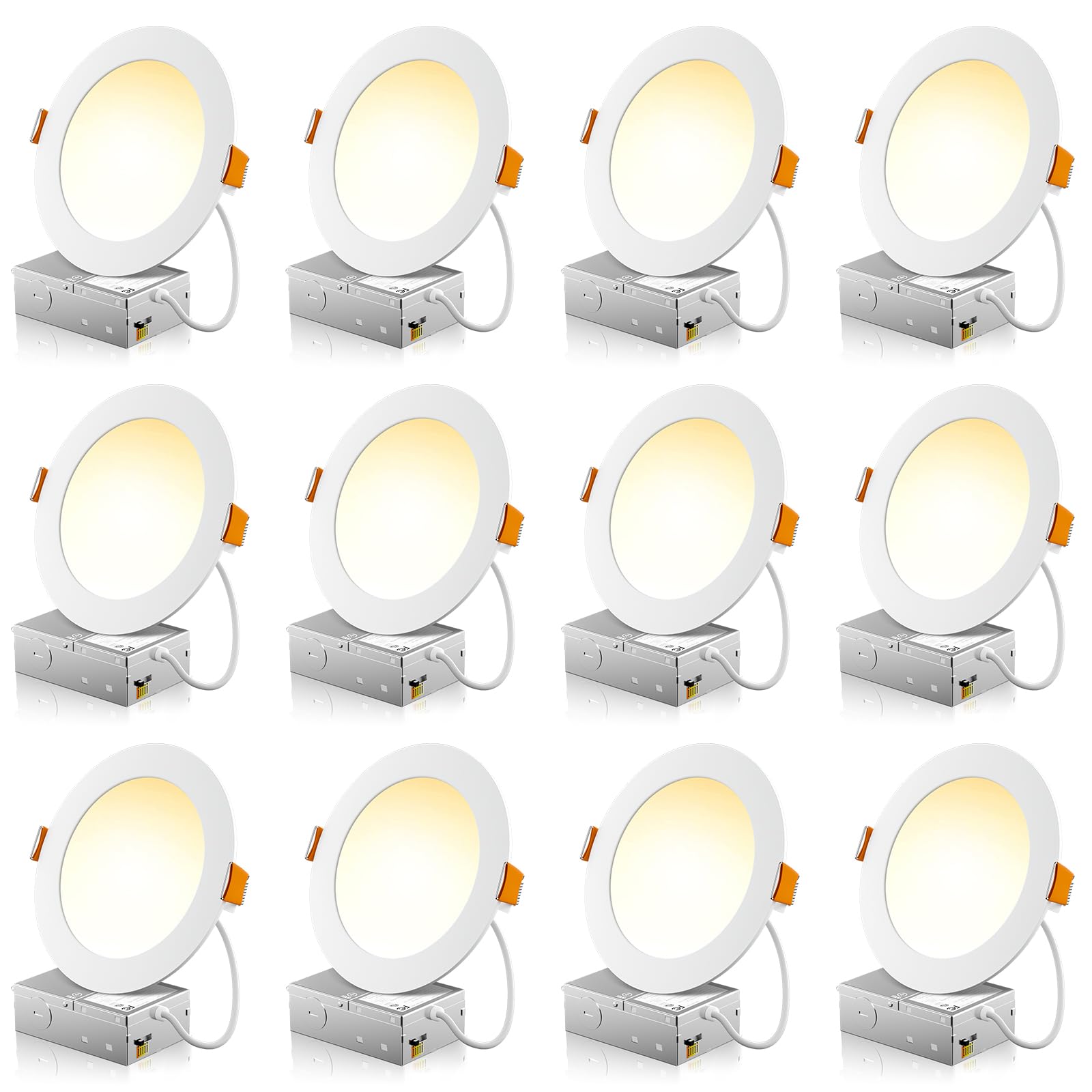 FREELICHT 12-pack 6-inch downlight ready for quick ceiling retrofit and energy efficiency.