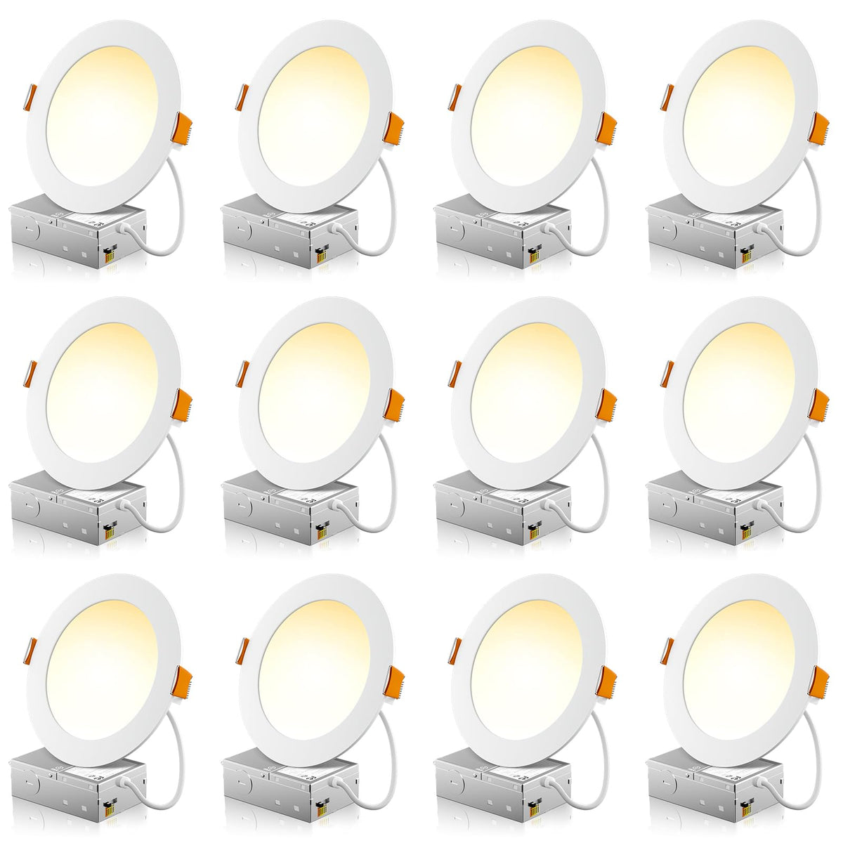 FREELICHT 12-pack 6-inch downlight ready for quick ceiling retrofit and energy efficiency.