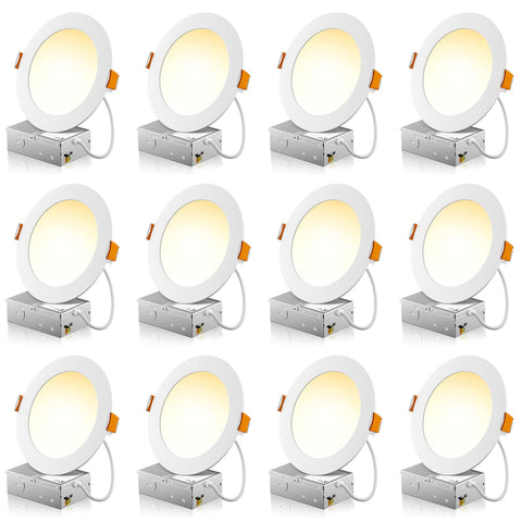 FREELICHT 12-pack 6-inch downlight ready for quick ceiling retrofit and energy efficiency.