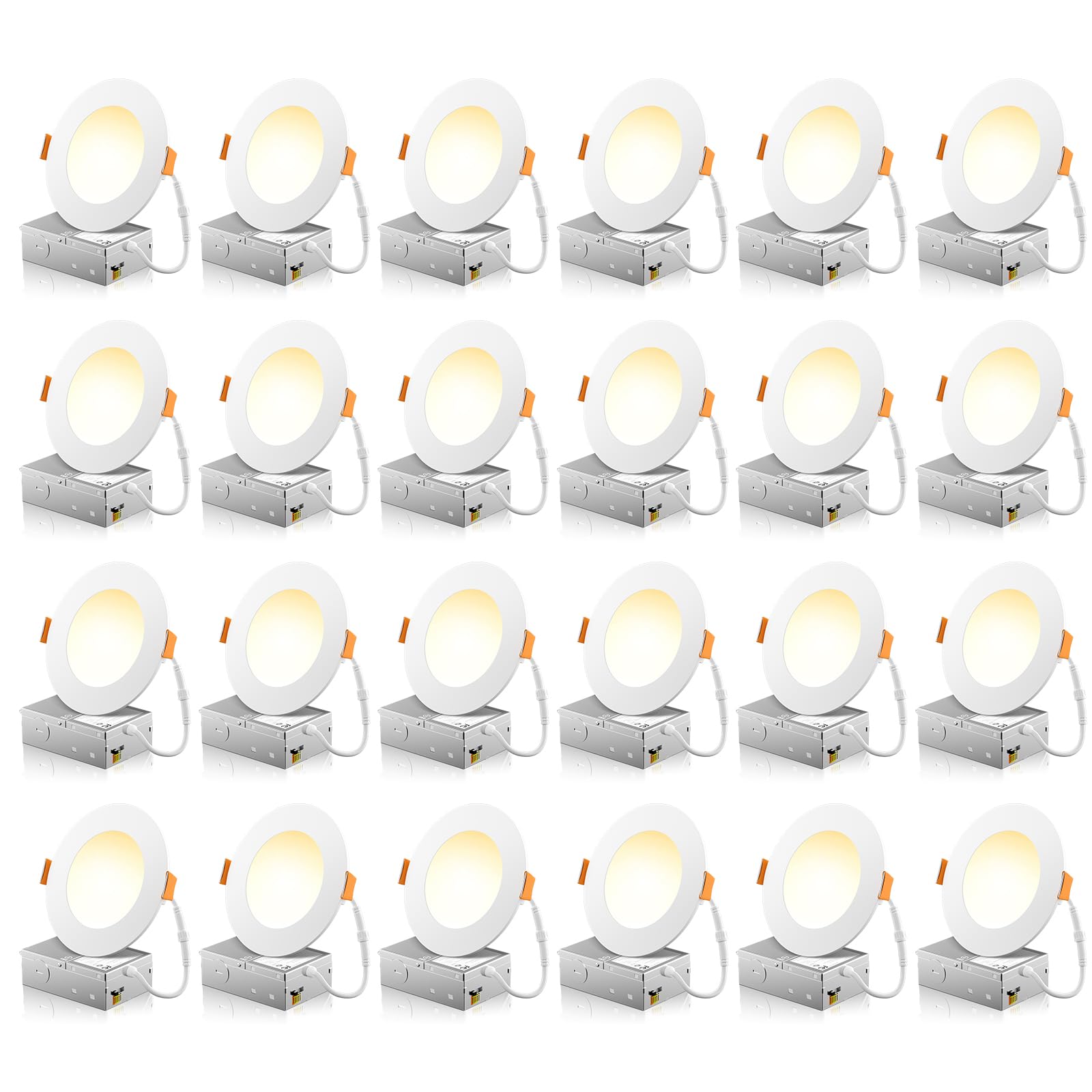 Freelicht 24-pack 4-inch LED recessed light kit for versatile ceiling installations.