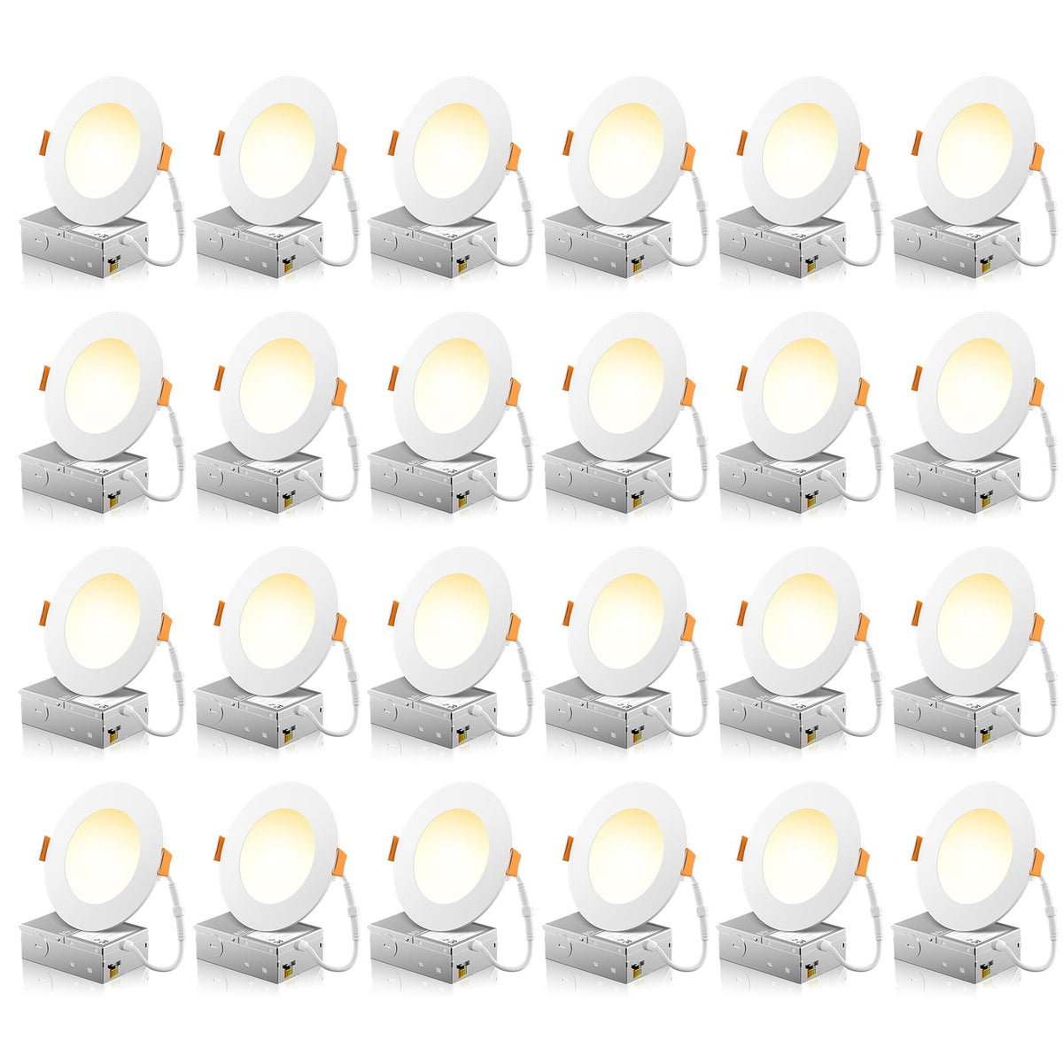 Freelicht 24-pack 4-inch LED recessed light kit for versatile ceiling installations.