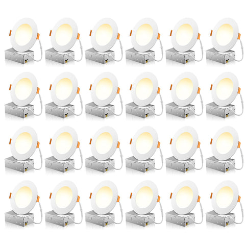 Freelicht 24-pack 4-inch LED recessed light kit for versatile ceiling installations.