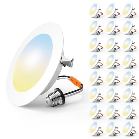 FREELICHT 4-Inch retrofit LED can light installation in ceiling for a seamless look.