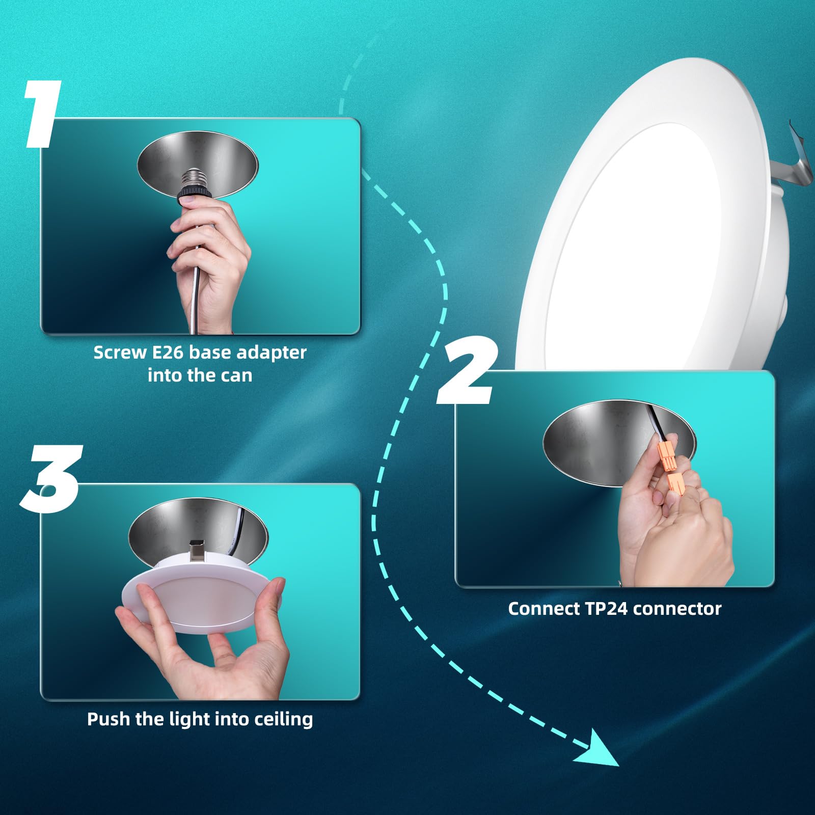 FREELICHT damp-rated ceiling light suitable for bathrooms and outdoor porches.