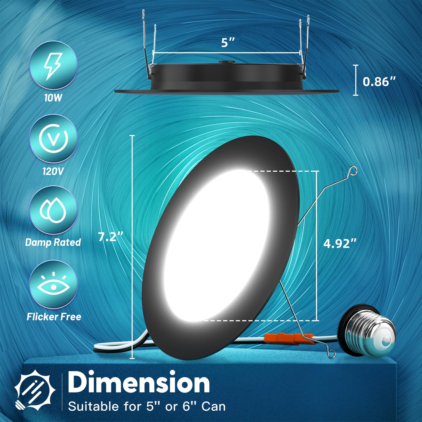 Dimmable lighting from 5 to 100 percent with FREELICHT cans