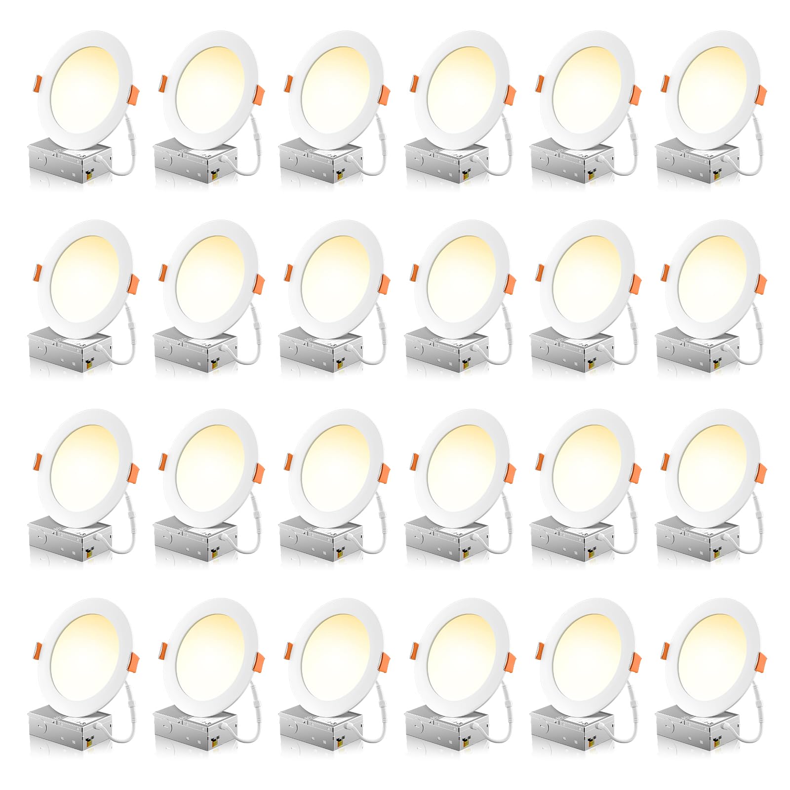 FREELICHT 6-inch recessed light packaging demonstrates quick install for kitchens.