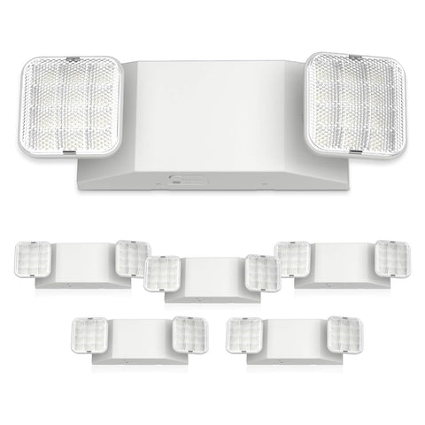 FREELICHT 6-pack LED emergency lights, front view, reliable outage lighting