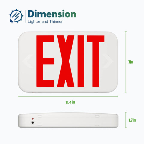 FREELICHT exit sign with battery backup powers during outages
