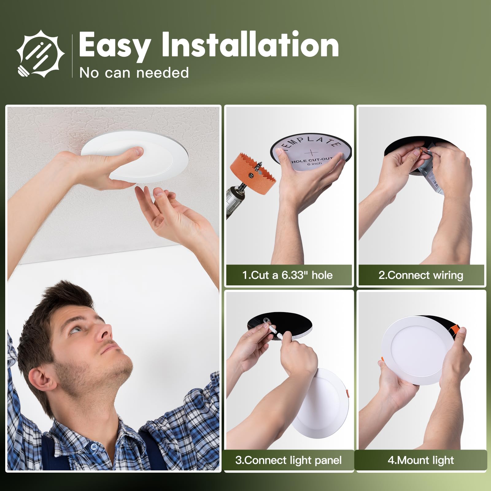 FREELICHT damp-location rated fixture suitable for bathrooms and soffits.