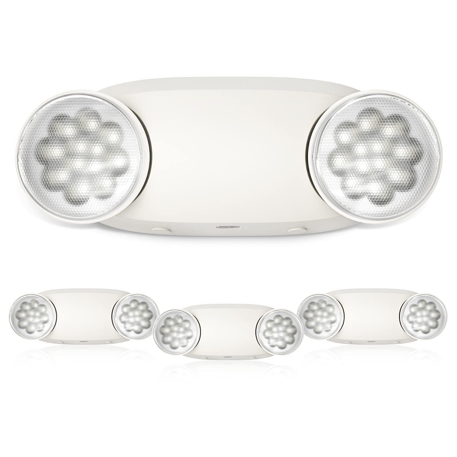 FREELICHT emergency lights 4-pack backplate installation for quick mounting.