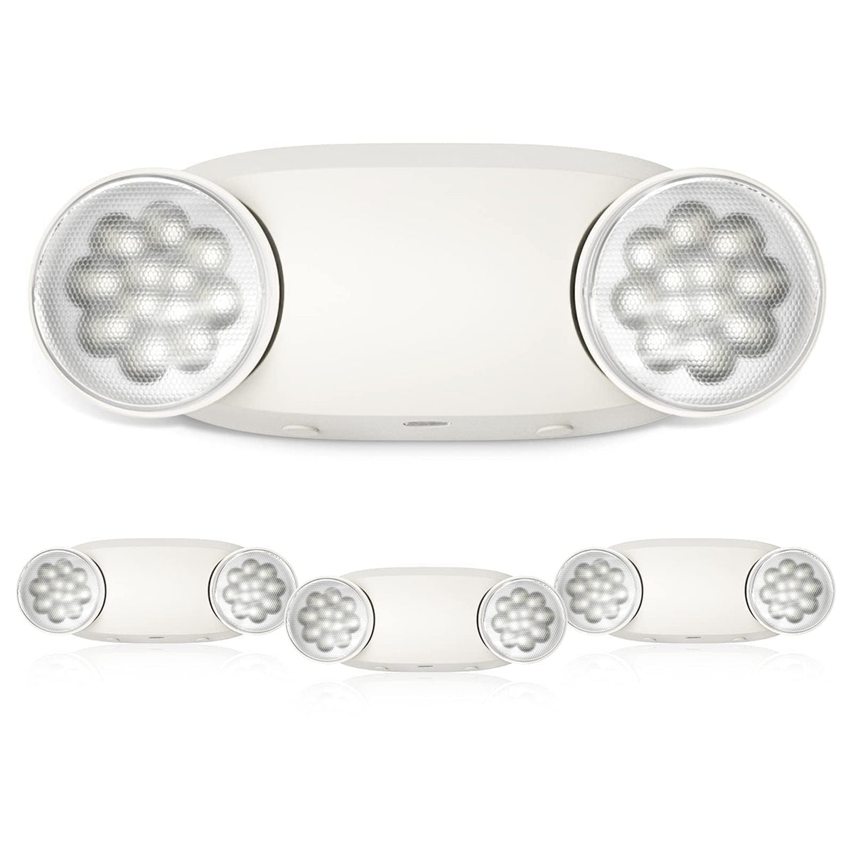 FREELICHT emergency lights 4-pack backplate installation for quick mounting.
