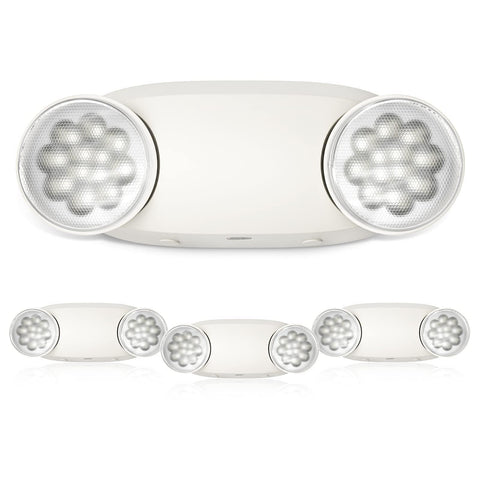 FREELICHT emergency lights 4-pack backplate installation for quick mounting.