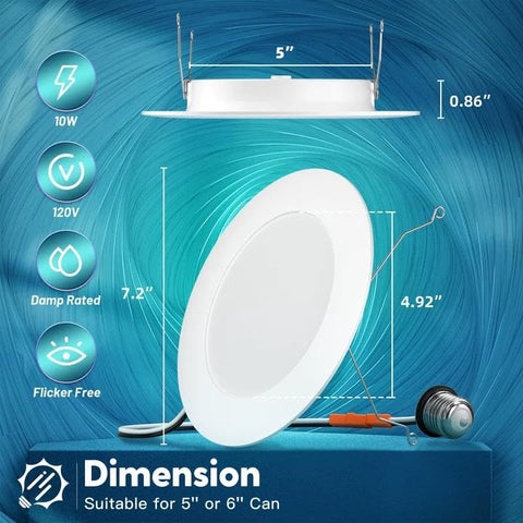 FREELICHT 6 inch recessed light with safety certifications