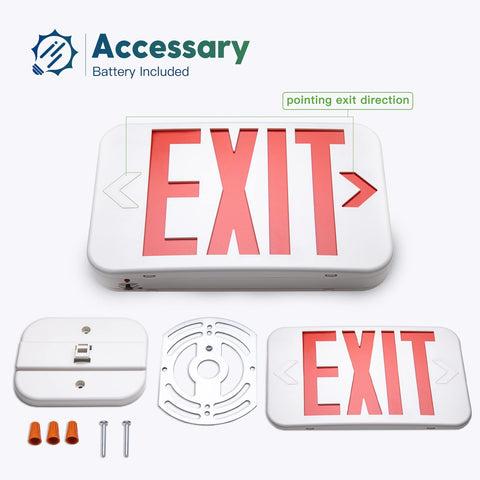 FREELICHT exit sign wall-mount installation ready for quick setup