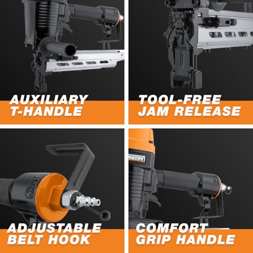 Freeman PFS9 T-handle provides comfortable control during extended use.