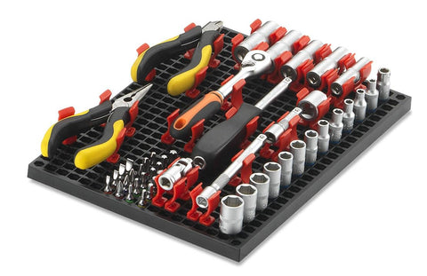 FREE ZONE tool chest compatibility highlights expandability with extra pegboards.
