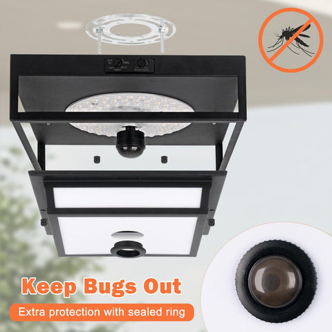 Frelii square flush-mount is easy to install with included hardware