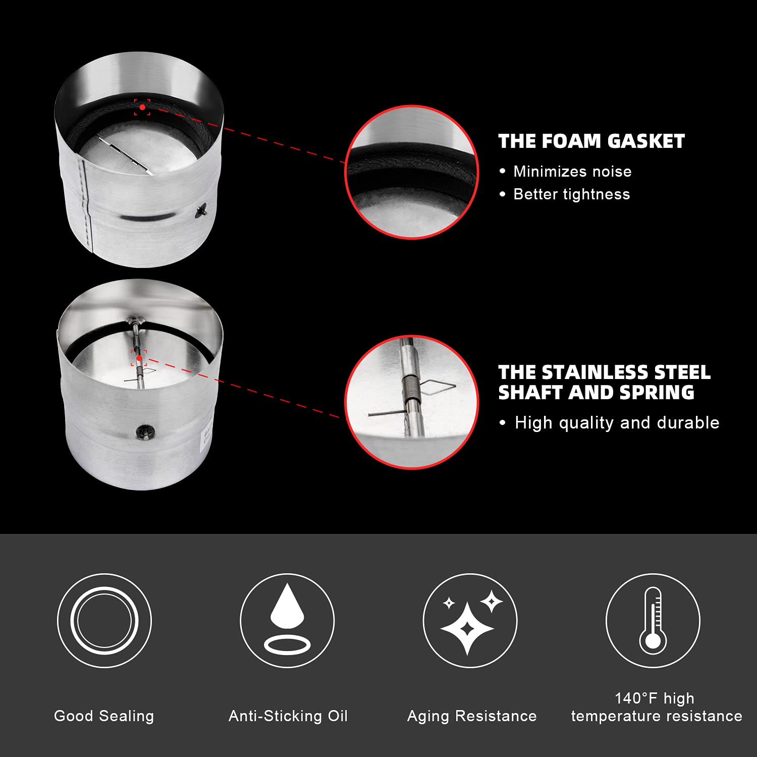 Fresh Speed 8in damper blade closeup showing aluminum blades