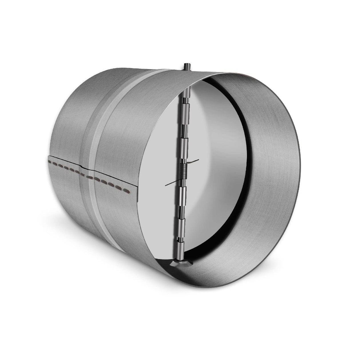 Fresh Speed 8in damper front view for durable duct installation
