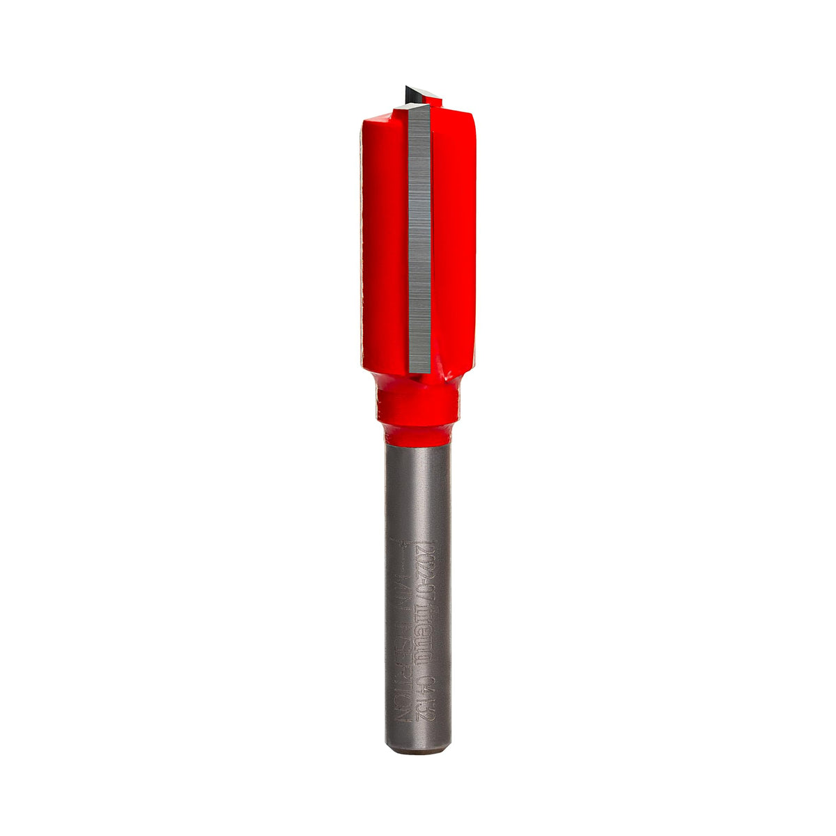 Freud 04-132 double flute bit, top view, delivers smooth cuts in solid wood.