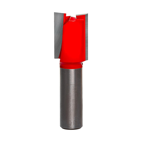 Freud 12-152 3/4-inch double flute bit close-up highlighting dual cutters for clean cuts.