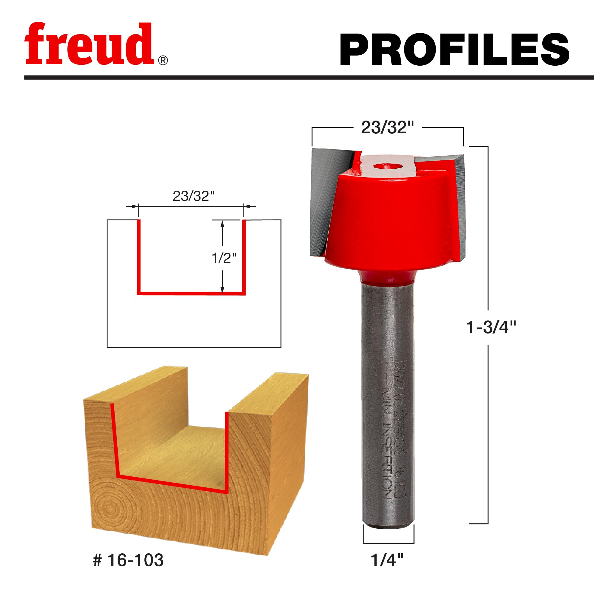 Freud 16-103 with top bearing option aiding routing jigs