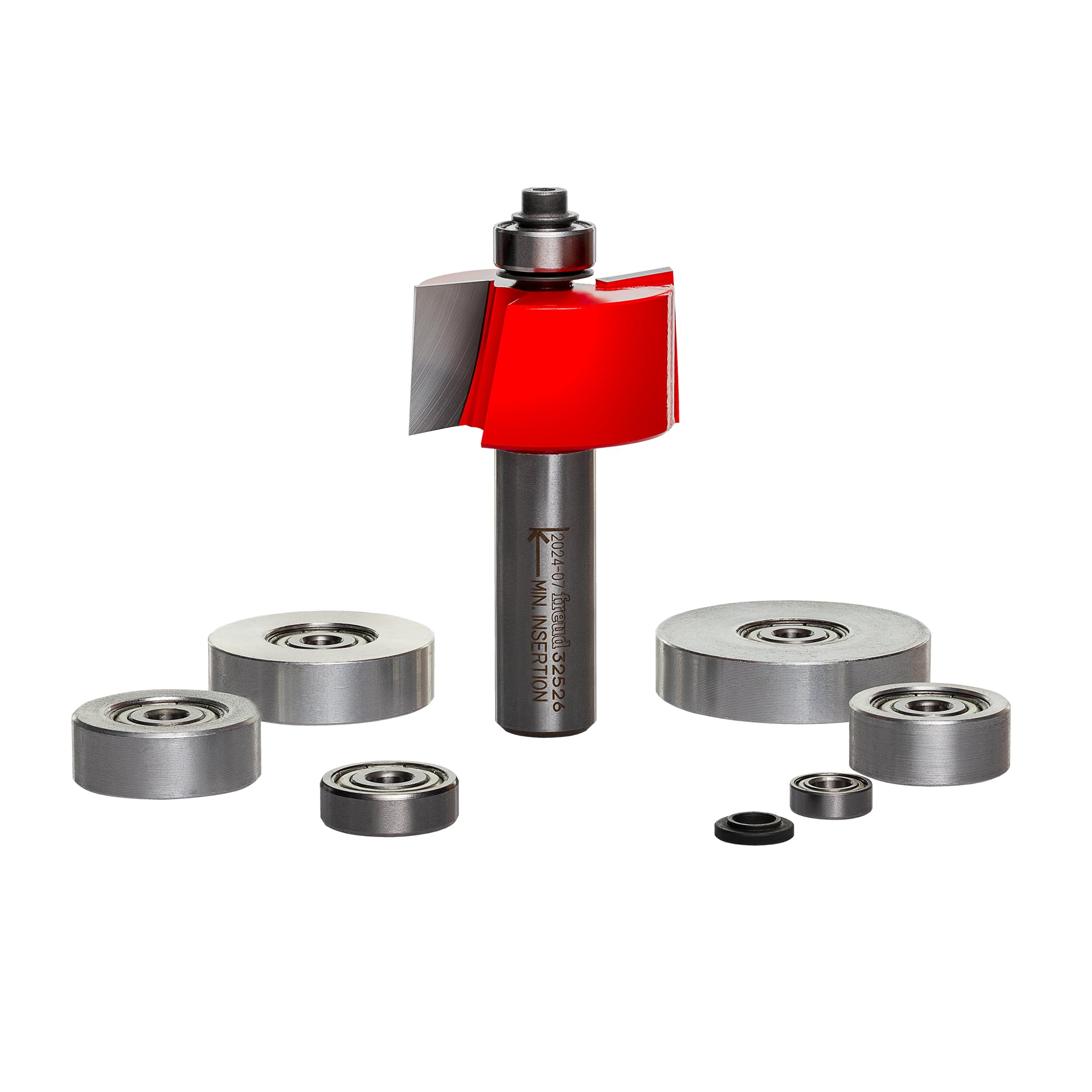 Freud 32-526 rabbeting bit front view for precise joints