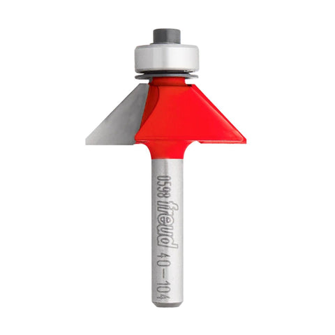 Freud 40-104 chamfer bit side profile for precise edge bevel