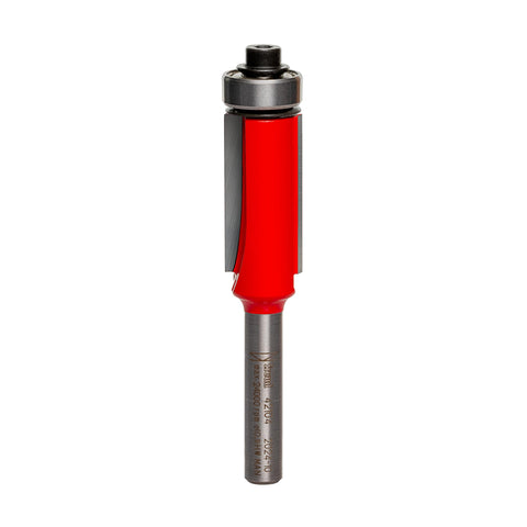 Freud 42-104 bearing flush trim bit side view for precise edge trimming.