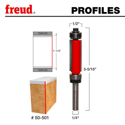 Freud 50-501 two-cutter design enables fast, clean cuts with less effort.