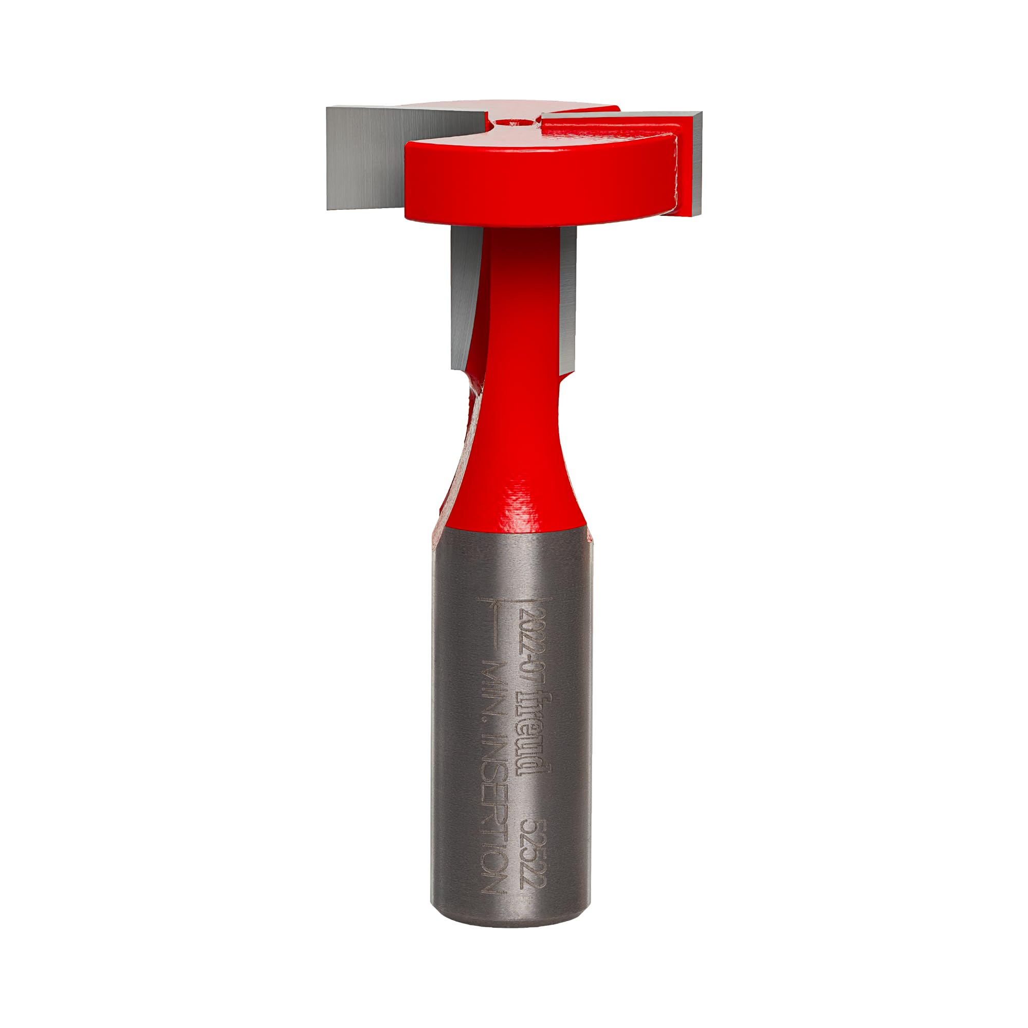 Freud 52-522 slotting cutter bit shows precise slot routing for displays