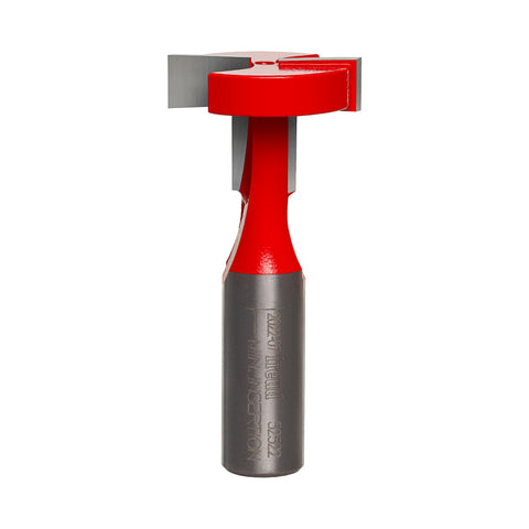 Freud 52-522 slotting cutter bit shows precise slot routing for displays