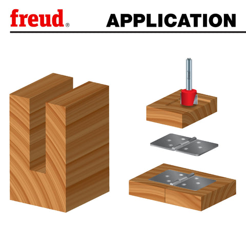 Freud 90-100 dovetail bit for strong, accurate joints.